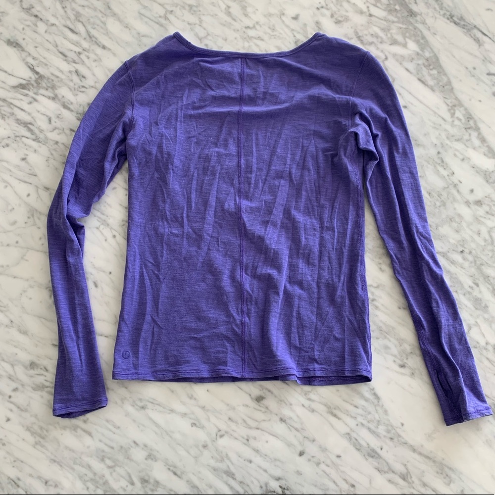 Lululemon - RARE - long sleeve purple tee